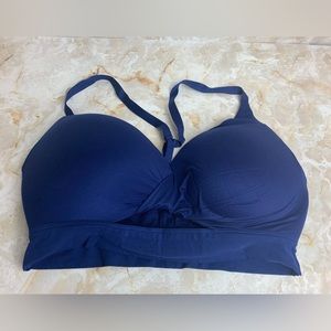 Victorias Secret Supersoft Uplift Padded Push Up No Wire Bra Navy 36 D